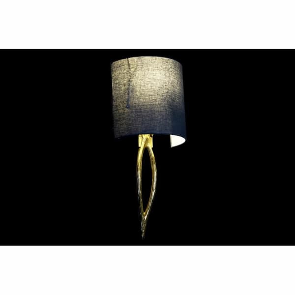 Vägglampa DKD Home Decor Gyllene Metall Polyester 220 V 50 W (30 x 16 x 60 cm)