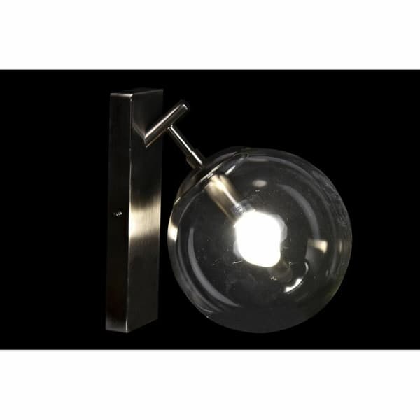 Vägglampa DKD Home Decor 25W Glas Silvrig Metall 220 V (20 x 25 x 27 cm)