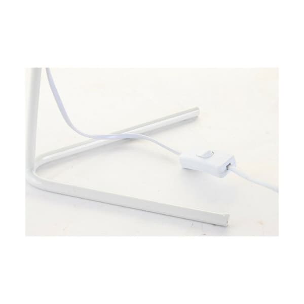 Bordslampa DKD Home Decor Gyllene Metall linne Vit 50 W Modern (25 x 31 x 57 cm) (2 antal)