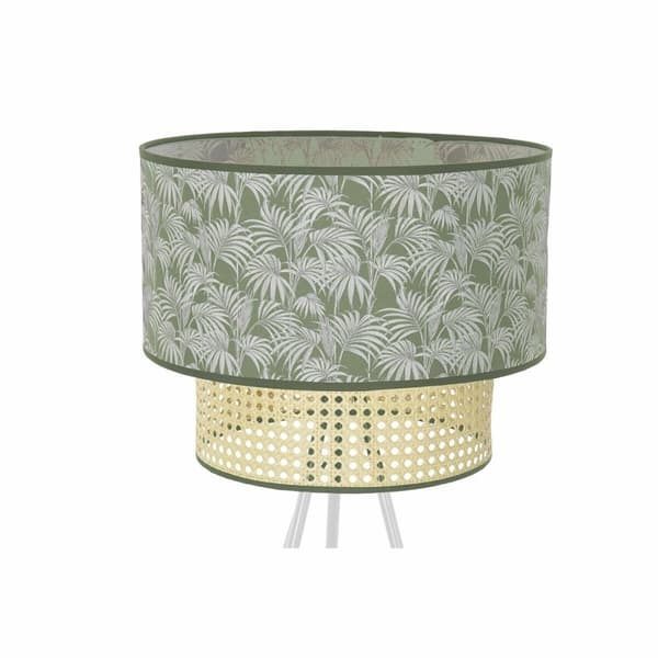 Golvlampa DKD Home Decor Metall Polyester Vit Grön 220 V 50 W (40 x 40 x 129 cm)