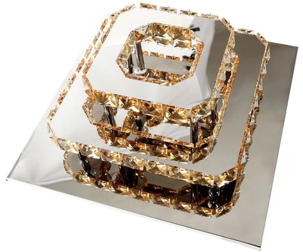 TAKLAMPA CRYSTAL PLAFOND LED 24W SQUARE APP409-C APP410-C