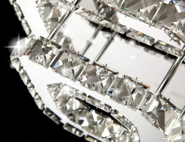 TAKLAMPA CRYSTAL PLAFOND LED 24W SQUARE APP409-C APP410-C
