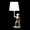 Pikkukuva 2 / 4: Pöytälamppu DKD Home Decor Valkoinen Musta Polyesteri Metalli Hartsi 25W 220 V Apina (2 pcs) (20 x 20 x 45 cm)