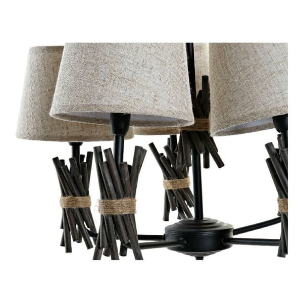 Kattolamppu DKD Home Decor Polyesteri Metalli (55 x 55 x 100 cm)