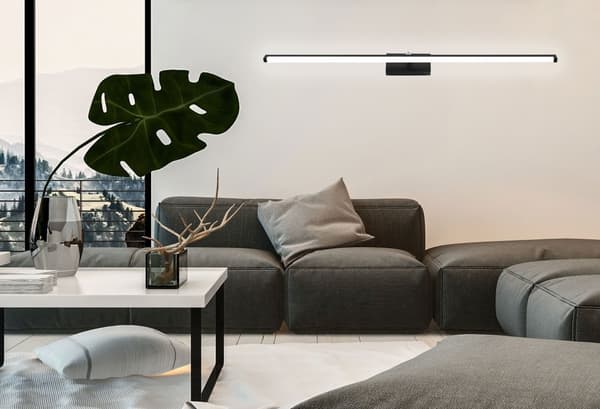 LED BADRUMSLAMPA ÖVER SPEGEL 20W 100CM APP375-1W SVART