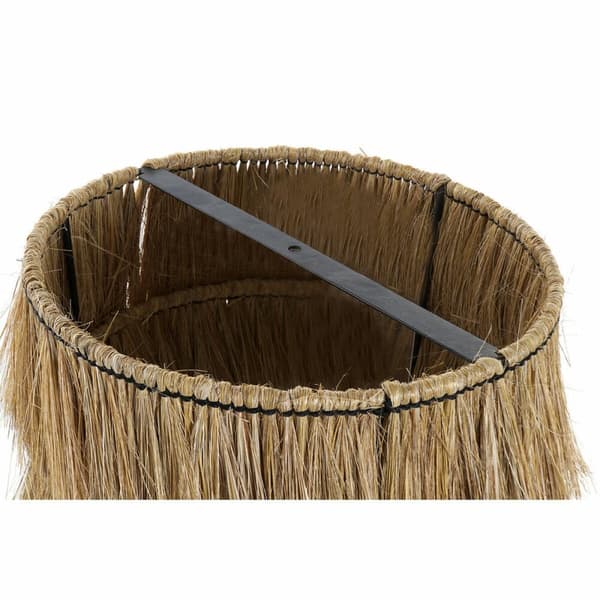 Lampeskærm DKD Home Decor Jute Metal Natur Frynse 40 x 40 x 40 cm