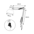 Miniatyrbillede 4 af 4: Skrivebordslampe EDM 30080 Melbourne Hvid Metal 60 W 24 x 98 cm E27 Flexo/skrivebordslampe