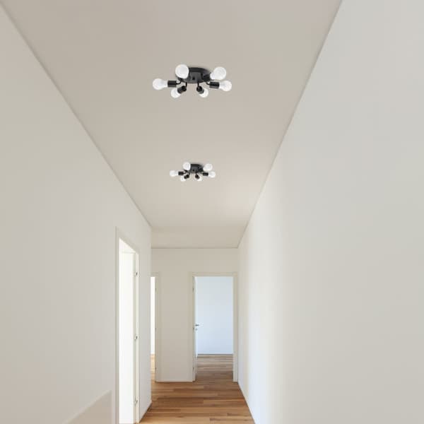 KATTOVALAISIN PLAFOND 6 VARREN METALLI APP709-6C MUSTA