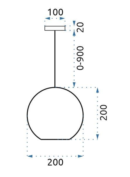 TAKBOLLEN LAMPA LE03-1