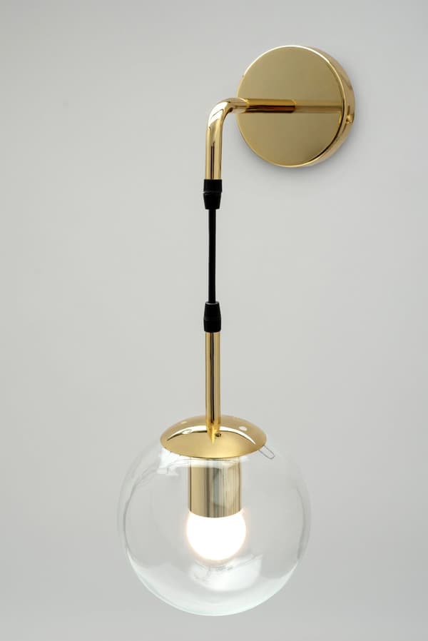 VÄGGLAMPA GLAS VÄGGLAMPA APP685-1W GULD