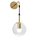 Miniatyrbild 1 av 6: VÄGGLAMPA GLAS VÄGGLAMPA APP685-1W GULD