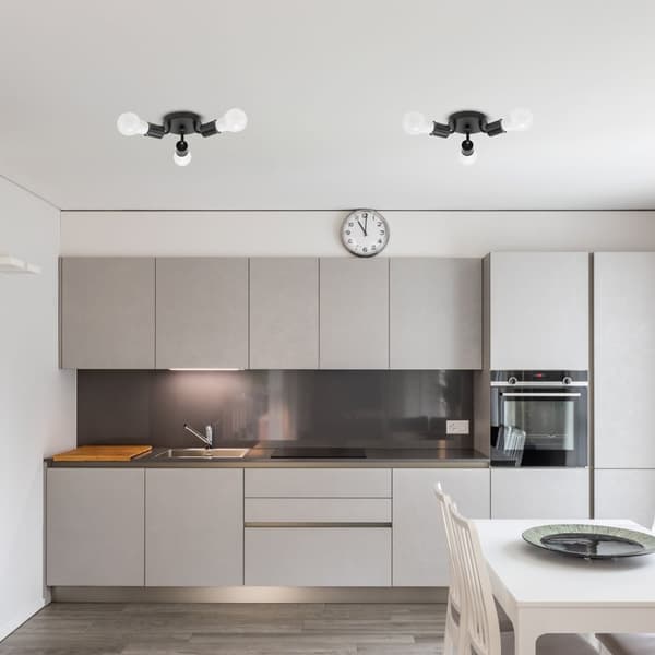 KATTOVALAISIN TRIPLE PLAFOND METAL APP701-3C MUSTA