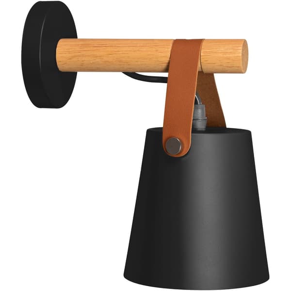 STRIBET METAL VÆGLAMPE APP466-1W SORT