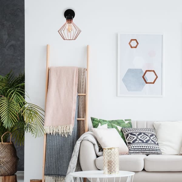 LOFT METALL VÄGGLAMPA APP534-1W ROSÉGULD