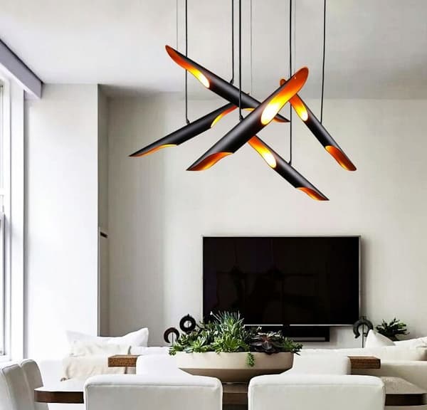 LOFTSLAMPE APP298-1CP RØR 60CM SORT