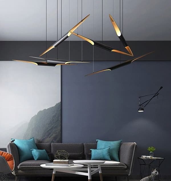 LOFTSLAMPE APP298-1CP RØR 60CM SORT