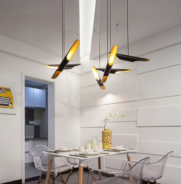 LOFTSLAMPE APP298-1CP RØR 60CM SORT