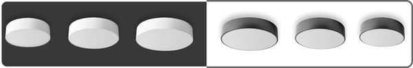 PLAFOND LAMPE 40CM RUNDT LOFT APP643-3C HVID
