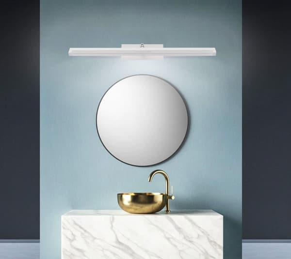 LED BADRUM VÄGGLAMPA ÖVER SPEGEL 12W 50CM APP374-1W VIT