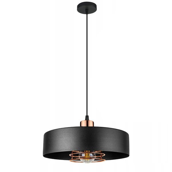 PENDANT LAMPE APP1246-1CP SORT-PINK GULD