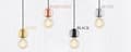 Miniatyrbillede 5 af 6: LOFT ENKELT VEDHÆNG LOFTSLAMPE APP592-1CP GULD