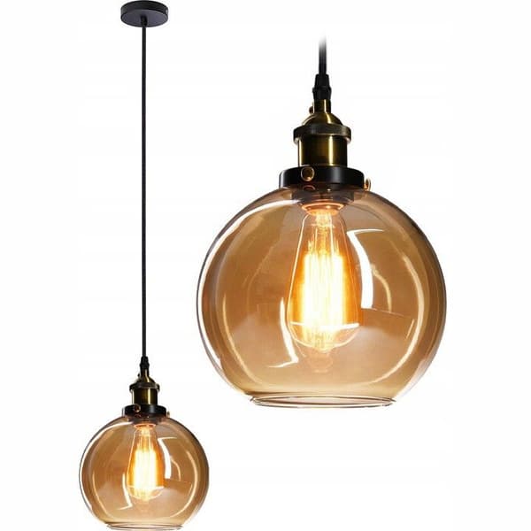 GLAS PENDEL LOFTSLAMPE VERTO B
