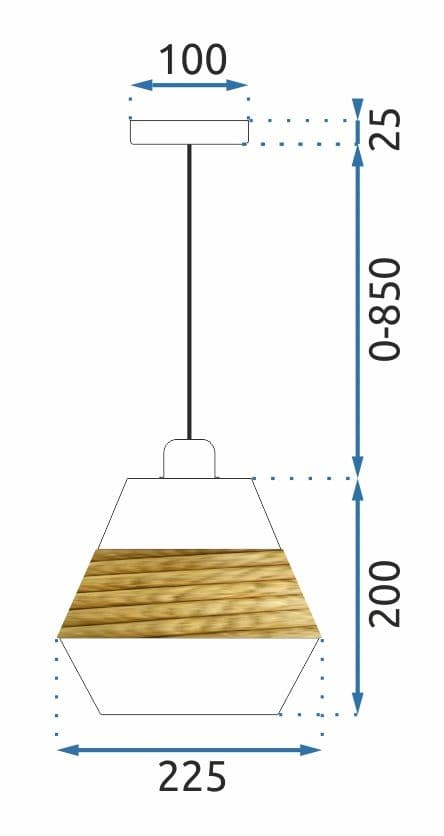 BOHO VEDHÆNG LAMPE APP989-1CP