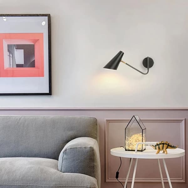 VÄGGLAMPA VÄGGLAMPA APP1139-1W SVART-GULD