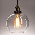 Miniatyrbild 3 av 8: GLAS HÄNGANDE TAKLAMPA VERTO B