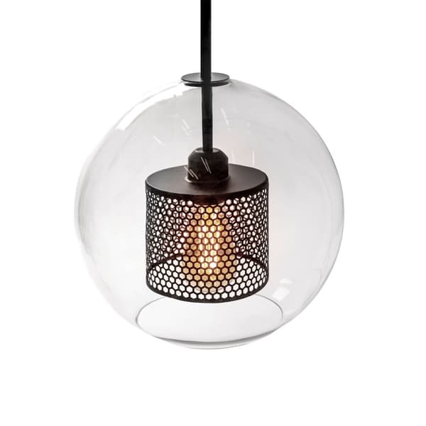 LOFT GLAS VEDHÆNG LAMPE APP557-1CP 20CM SORT