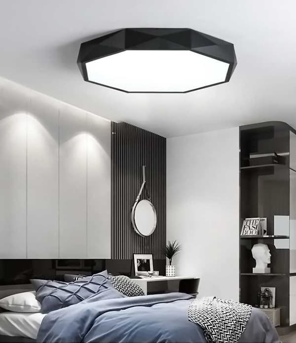 DIAMANT PLAFOND LAMPE APP862-C 40 CM SORT