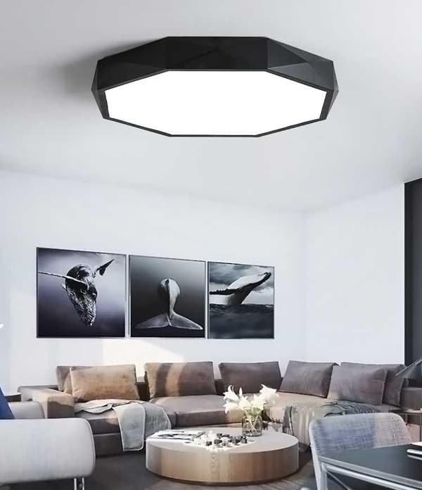 DIAMANT PLAFOND LAMPE APP862-C 40 CM SORT