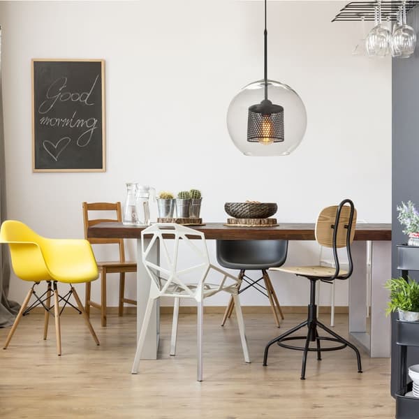 GLAS PENDEL LAMPE LOFT APP558-1CP 25CM SORT