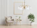 Miniatyrbild 4 av 7: TAKLAMPA GLAMOUR APP962-12CP GULD