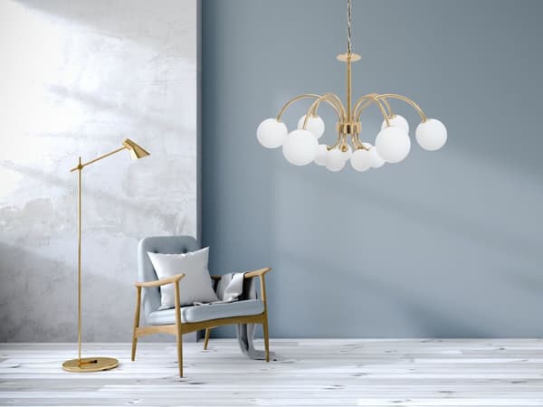 TAKLAMPA GLAMOUR APP962-12CP GULD