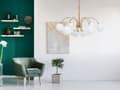 Miniatyrbild 6 av 7: TAKLAMPA GLAMOUR APP962-12CP GULD