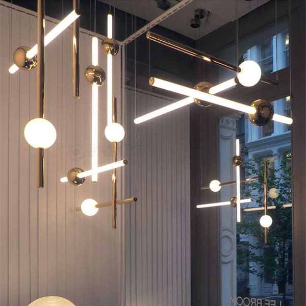 LED LANG VEDHÆNG LOFTSLAMPE APP475-CP GULD