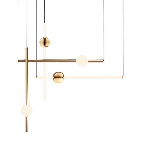 LED LANG VEDHÆNG LOFTSLAMPE APP475-CP GULD