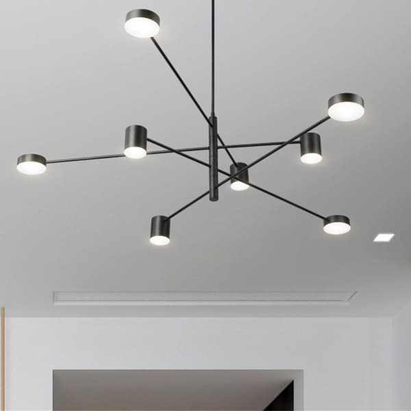 MODERNE 8-ARMET LOFTSLAMPE APP598-8C