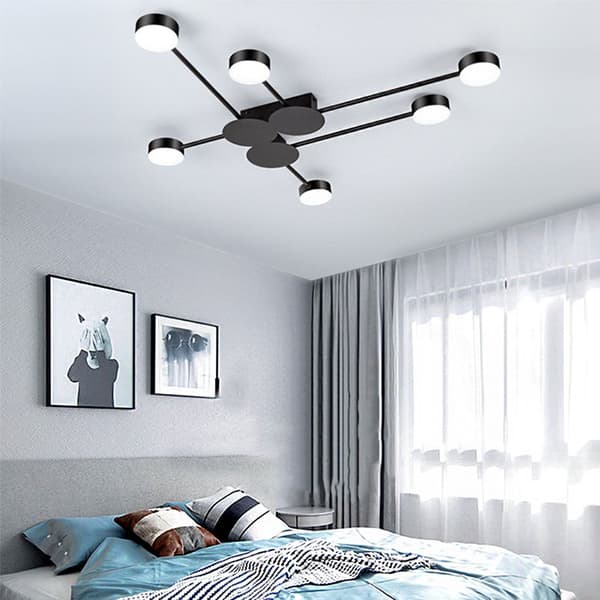 MODERNI 6-VARTINEN LED-KATTOVALAISIN APP521-6C MUSTA
