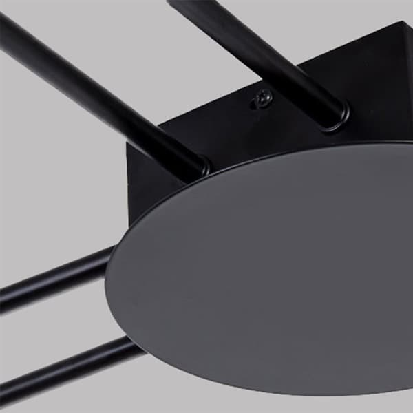 MODERNI 6-VARTINEN LED-KATTOVALAISIN APP521-6C MUSTA