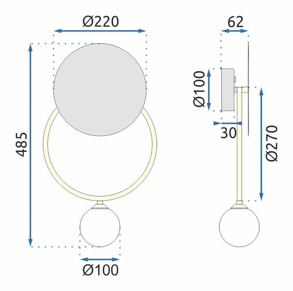VÄGGLAMPA VÄGGLAMPA APP923-1W
