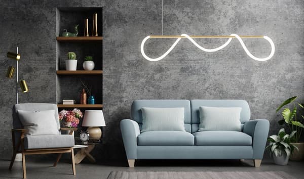 LED LOFTSLAMPE APP854-CP LONG GOLD