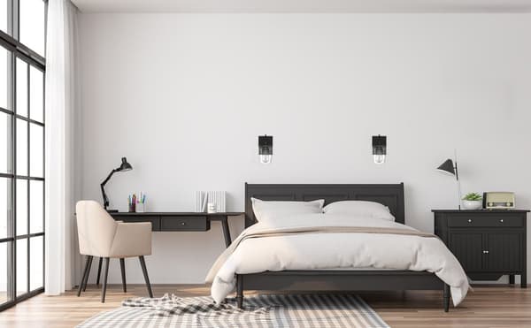 VÄGGLAMPA VÄGGLAMPA APP1233-1W SVART