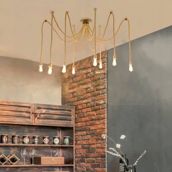 LAMPA MED SPINDELTRÅD 8