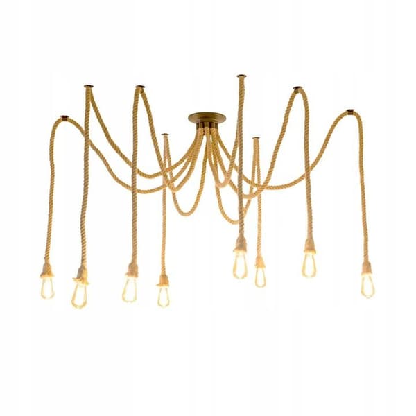 LAMPE MED EDDERKOPPESILKE 8