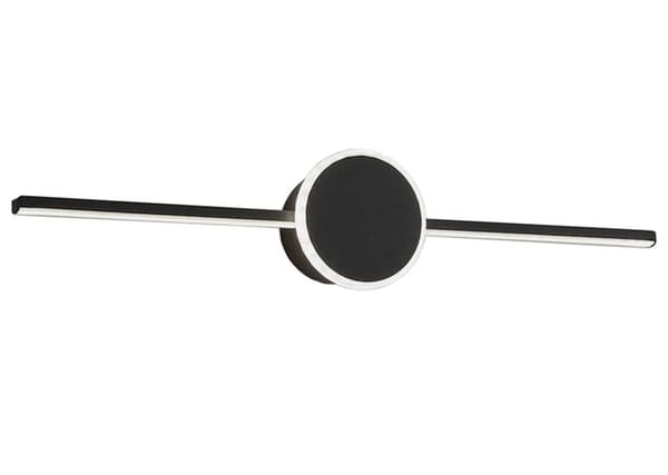 BADRUMS VÄGGLAMPA LED RUND SVART 60CM APP849-1W