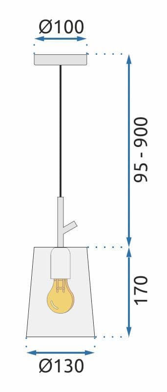 LOFTLOFTLAMPE APP1035-1CP HVID