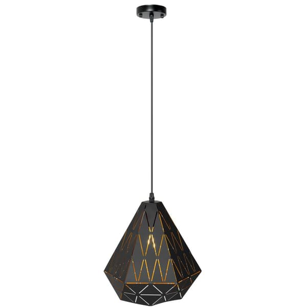 GEOMETRISK TREKANTET LOFTSLAMPE APP252-1CP SORT