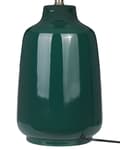 Miniatyrbilde 6 av 9: Bordlampe Mørkegrønn Keramikk Stoffskjerm Stemningsfull belysning Nattlampe Soverom Stue